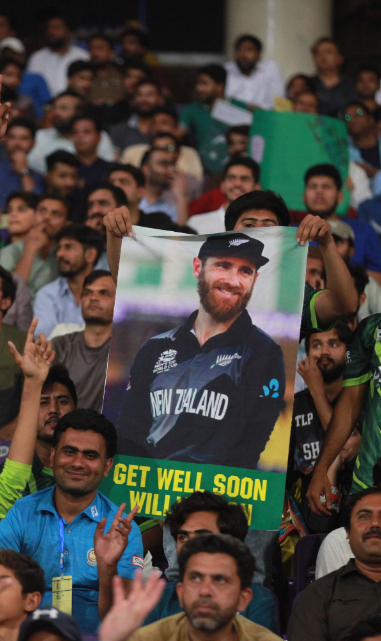 Lahore's crowd wishing well for Kane Williamson